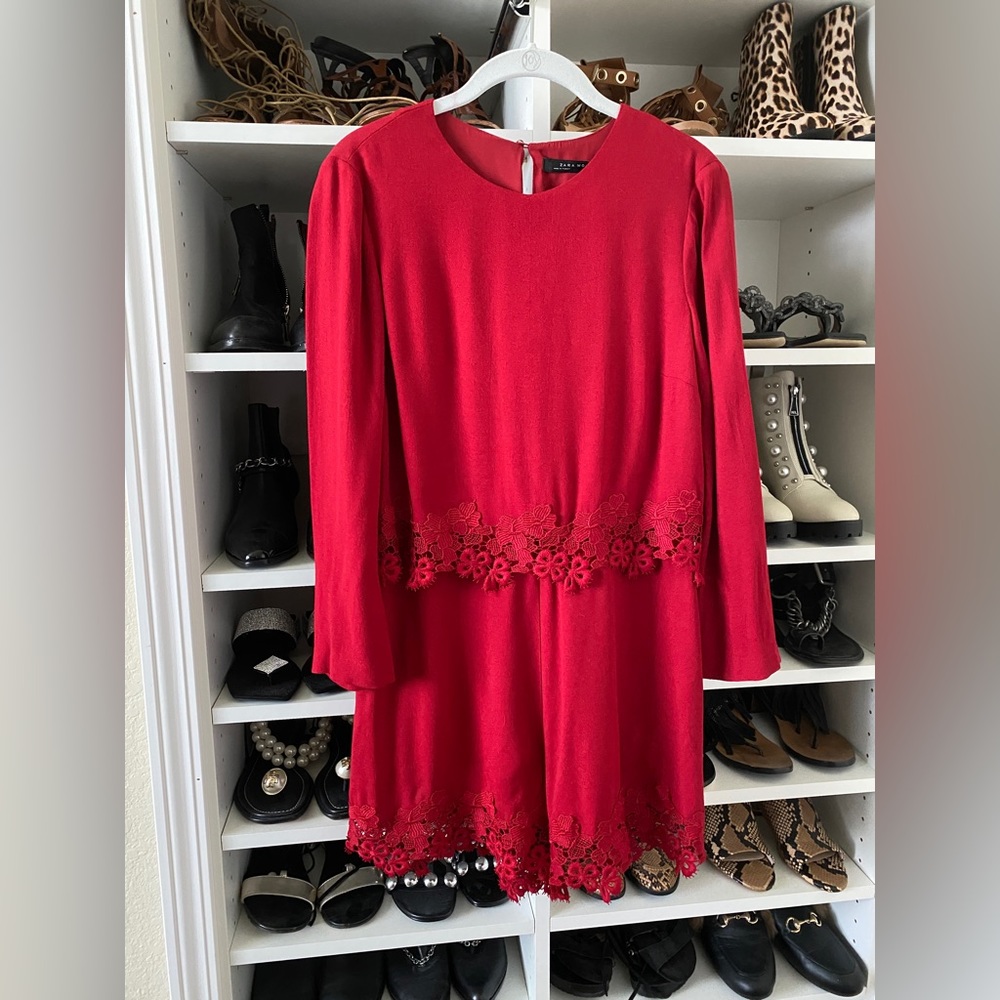 Zara red romper